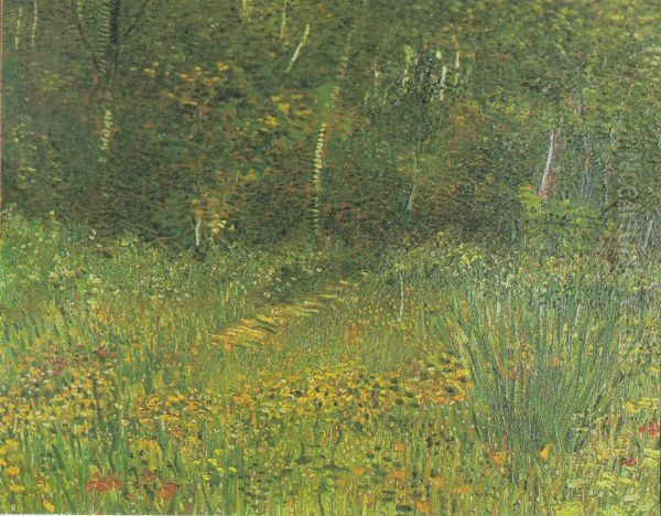 Park At Asnieres In Spring - view 1