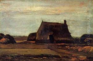Farmhouse with Peat Stacks