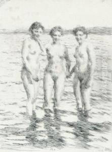 De Tre Gracerna by Anders Zorn
