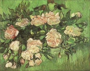 Pink Roses by Vincent Van Gogh