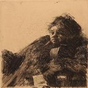 Portrait Of Mme by Anders Zorn