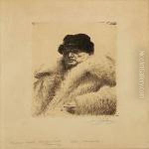 Sjalvportratt I Vargskinnspals by Anders Zorn