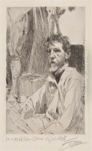 August Saint Gaudens I by Anders Zorn
