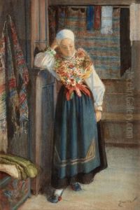 Interior With A Bride