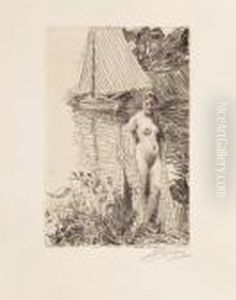 My Model And My Boat by Anders Zorn
