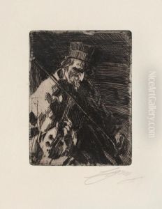 The Village Violinist by Anders Zorn