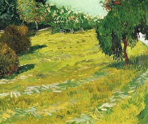 Garden with Weeping Willow