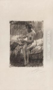 Model Reading by Anders Zorn