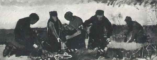 Potato Digging (Five Figures) - view 1