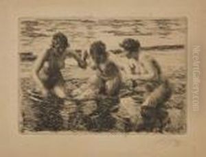 Les Trois Baigneuses by Anders Zorn