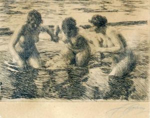 Mot Strommen by Anders Zorn