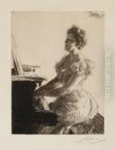 Vid Pianot by Anders Zorn