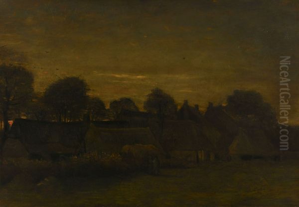 Village At Sunset - view 1