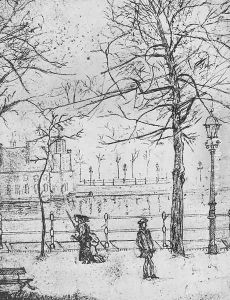 Promenade in the Hague by Vincent Van Gogh