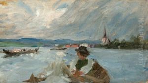 Kyrkbatar Pa Siljan by Anders Zorn