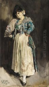 Spanjorska I Svart Barett by Anders Zorn