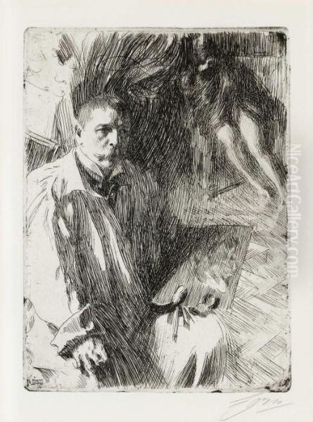 Selfportrait With Model Ii - view 1