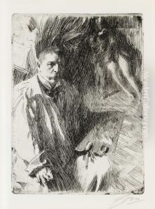 Selfportrait With Model Ii
