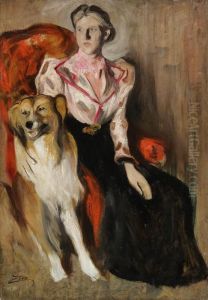 A Seated Woman And Her Dog by Anders Zorn