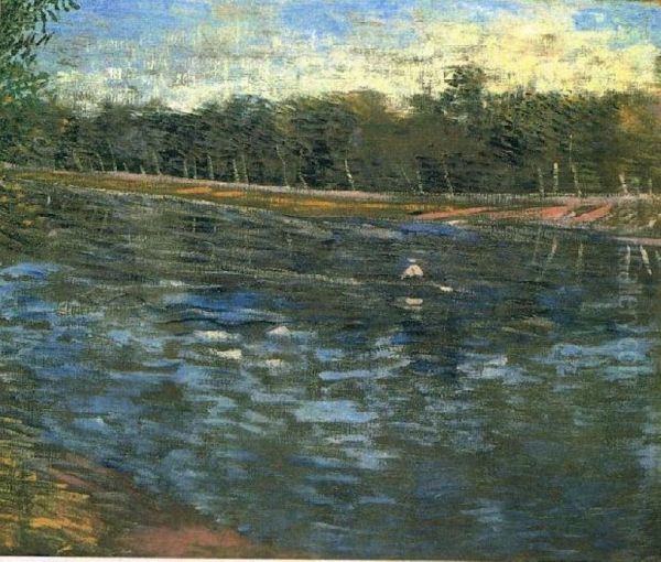 The Seine With A Rowing Boat - view 1