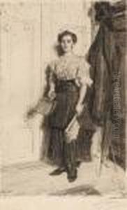 Das Neue Stubenmadchen by Anders Zorn