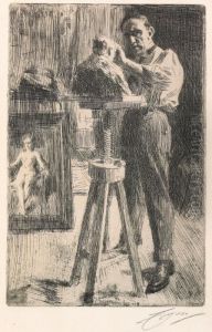 Prins Paul Troubetzkoy I by Anders Zorn