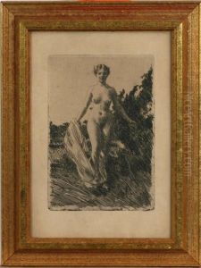 Sommar, Signerad I Platen by Anders Zorn