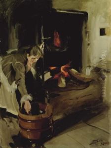 Vid Spisen (by The Fireplace) by Anders Zorn