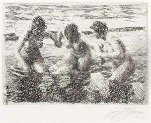 Against The Current by Anders Zorn