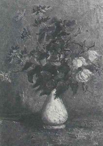 White Vase With Roses And Other Flowers by Vincent Van Gogh