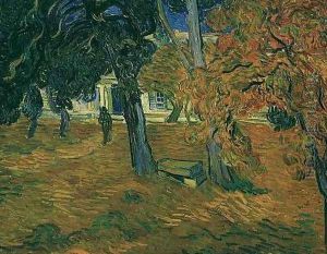 Garden Of Saint Paul Hospital The V by Vincent Van Gogh