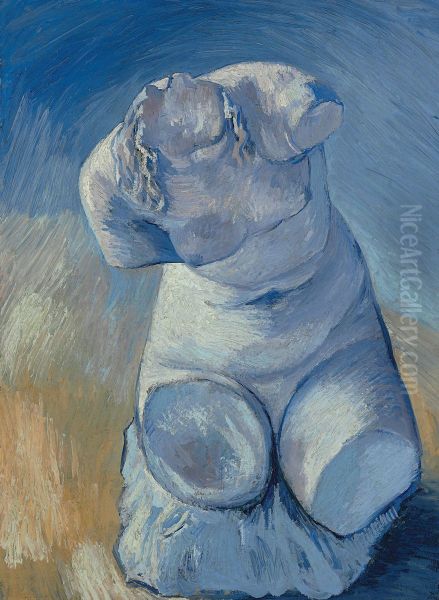 Plaster Statuette of a Female Torso - view 1