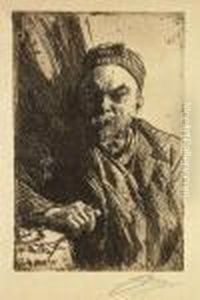 La Ferme A Noel by Anders Zorn