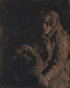 La Mere Dinommee La Madone
Etching, Blindstamp by Anders Zorn