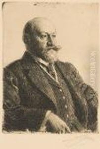 Self-portrait 1904 I; Sir Ernest Cassel by Anders Zorn