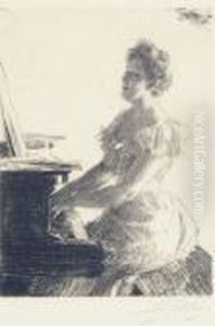 At The Piano by Anders Zorn