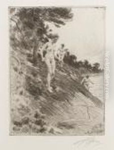 Frightened (asplund 248) by Anders Zorn