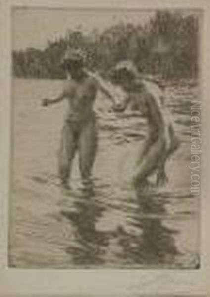 Two Bathers - view 1