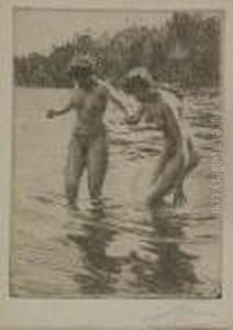Two Bathers by Anders Zorn