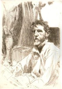 August Saint Gaudens I by Anders Zorn
