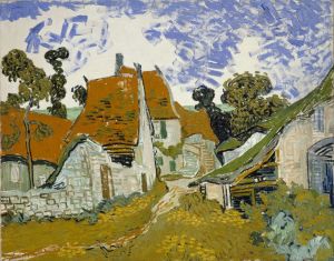 Village Street In Auvers by Vincent Van Gogh