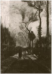 Lane In Autumn by Vincent Van Gogh
