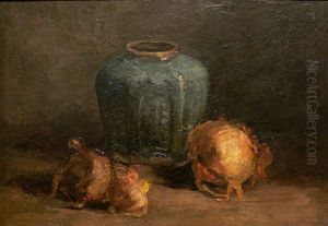 Still Life With Ginger Jar And Onions by Vincent Van Gogh