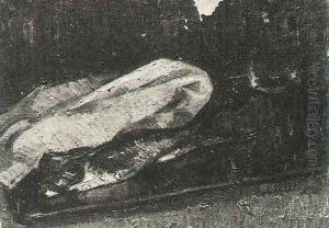 Still Life With Two Herrings A Cloth And A Glass