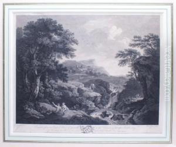 Paysage D'italie Aux Bergers Et Aux Pecheurs - view 1