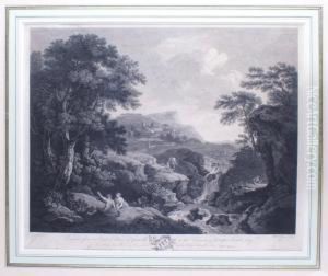 Paysage D'italie Aux Bergers Et Aux Pecheurs by Francesco Zuccarelli