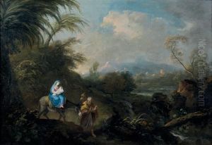 La Fuite En Egypte by Francesco Zuccarelli