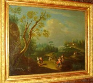 Landscape With Traveller by Francesco Zuccarelli