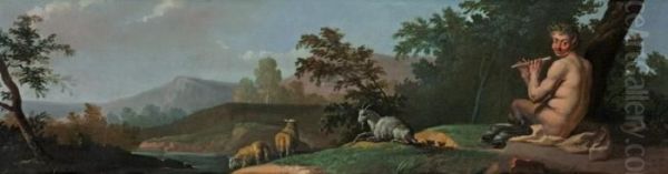 Arkadische Landschaft Mit Faun - view 1