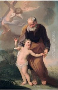 San Giuseppe Col Bambino by Francesco Zuccarelli